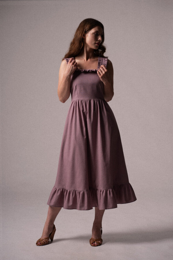 Patrinia Linen Lilac - Image 3