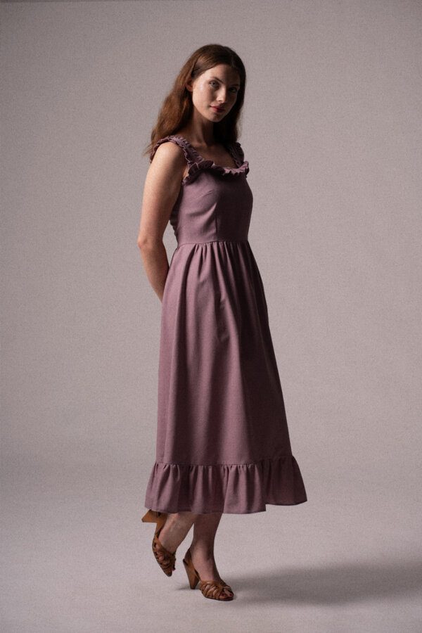 Patrinia Linen Lilac - Image 5